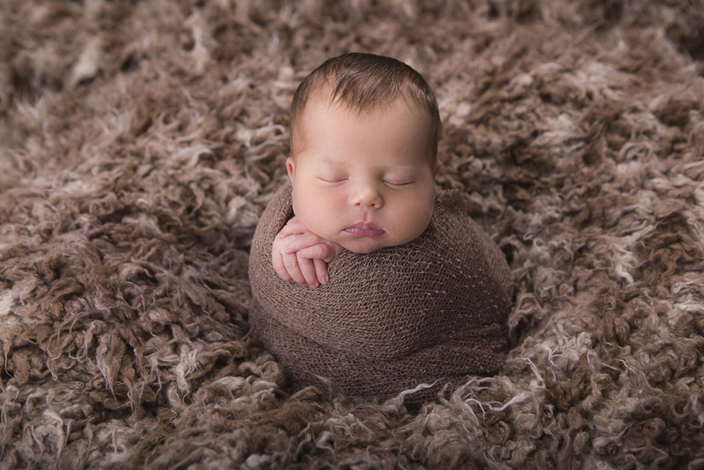 Newborn baby boy portrait