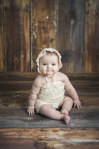 6 month old baby session