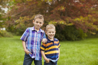 Sibling Brothers in cute portrait